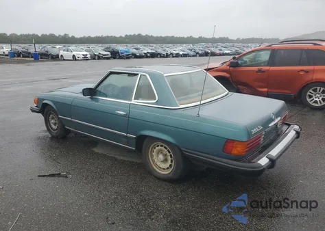 1983 Mercedes-Benz 380 Sl из США, поврежденный, VIN WDBBA45AXDB025642